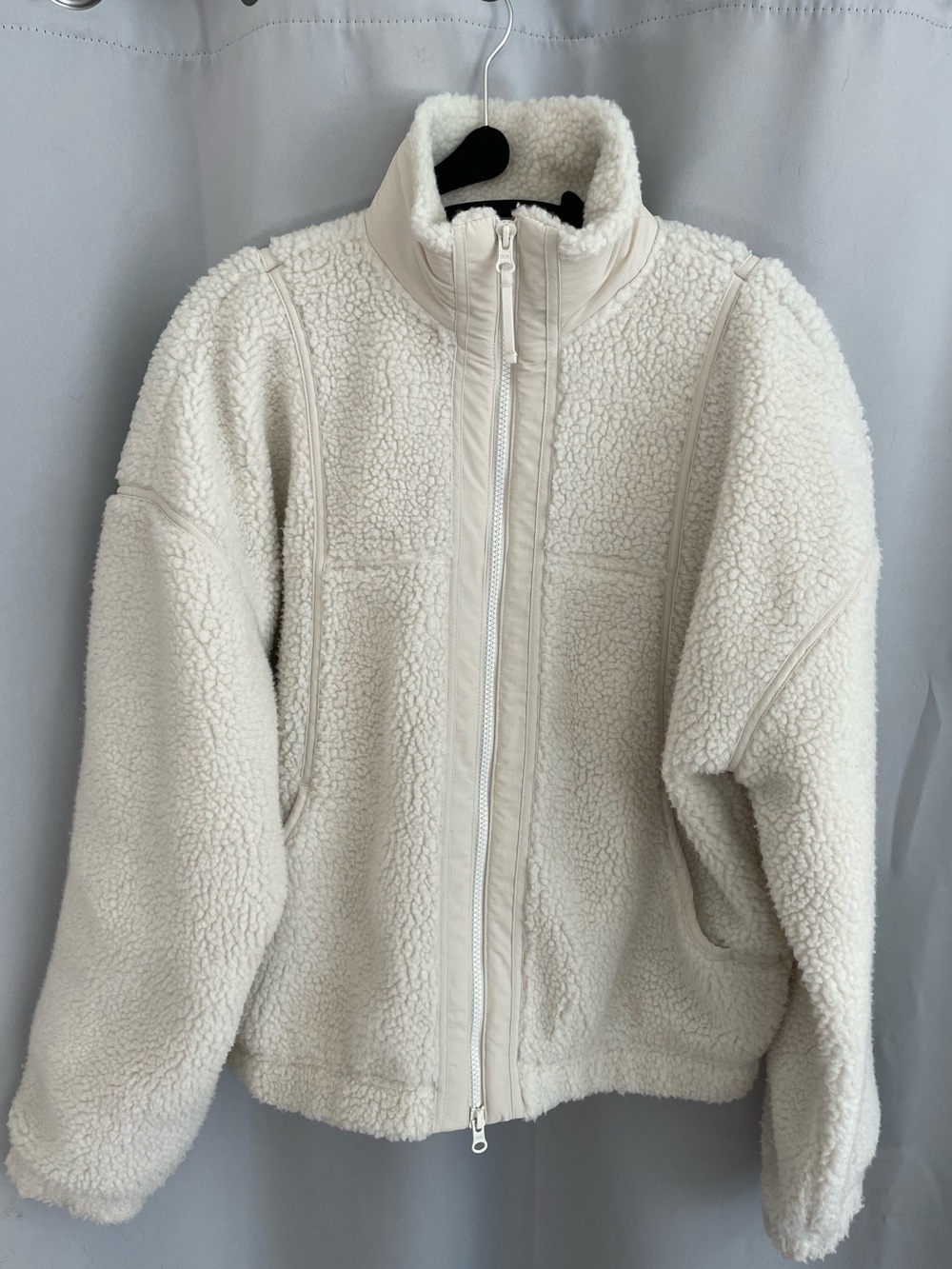 Dick’s Sporting Goods Cream Fleece Zip-Up Jacket, Size S
